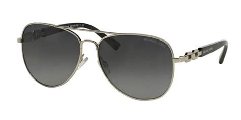 Michael Kors MK1003 FIJI Polarized 1001T3 Sunglasses Silver 